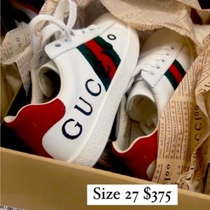 Brand new Gucci shoes I have three the other two is lightly worn no low ballers